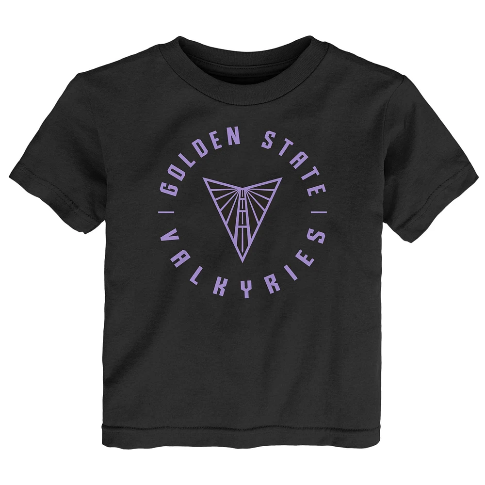 T-shirt noir pour bébé avec logo Golden State Valkyries Circle