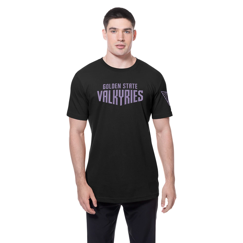 T-shirt noir New Era pour homme avec logo Golden State Valkyries Premium