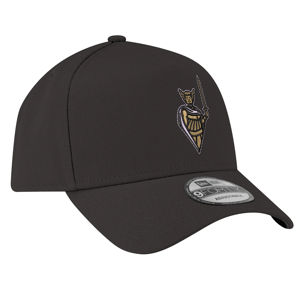 Casquette ajustable New Era Eclipse Black Golden State Valkyries Core Logo A-Frame 9FORTY pour homme