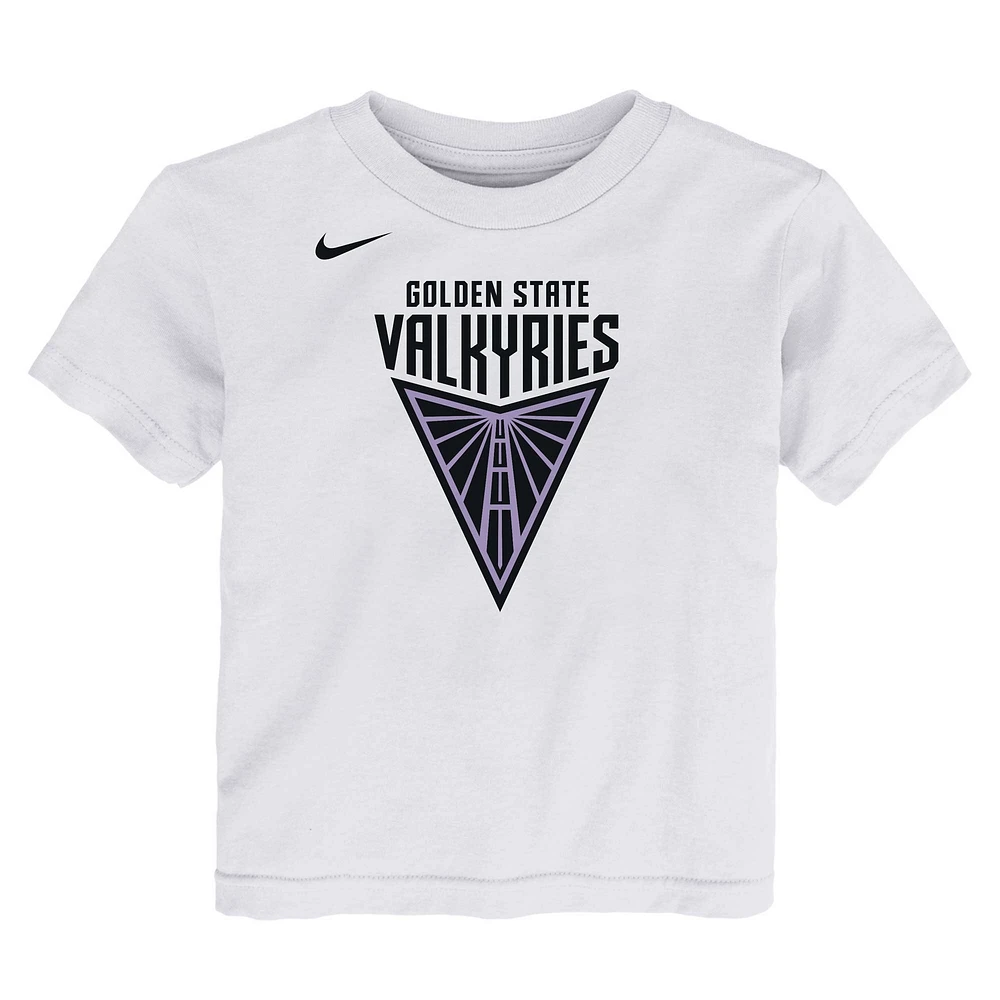 Toddler Nike  White Golden State Valkyries Primary Logo T-Shirt