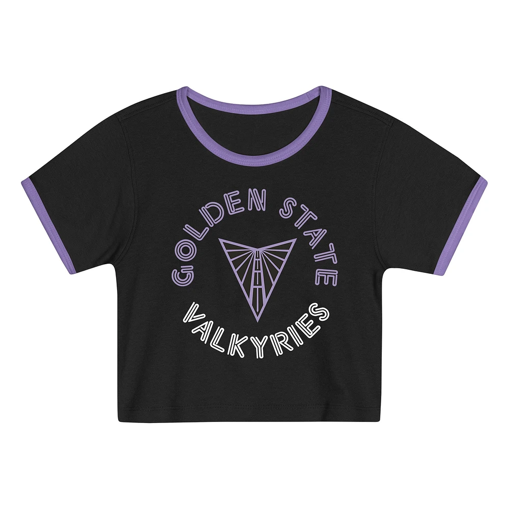 Toddler Outerstuff  Black Golden State Valkyries Double Run T-Shirt & Shorts Set