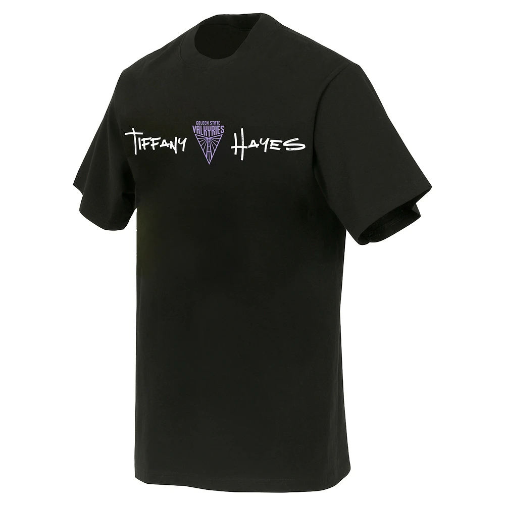 Unisex round21 Tiffany Hayes Black Golden State Valkyries T-Shirt