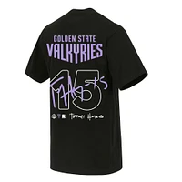 Unisex round21 Tiffany Hayes Black Golden State Valkyries T-Shirt