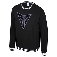 Unisex Stadium Essentials  Eclipse Black Golden State Valkyries Club Level Chenille Pullover Sweatshirt