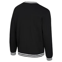 Unisex Stadium Essentials  Eclipse Black Golden State Valkyries Club Level Chenille Pullover Sweatshirt