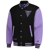 Unisex FISLL Eclipse Black Golden State Valkyries Full-Snap Varsity Jacket
