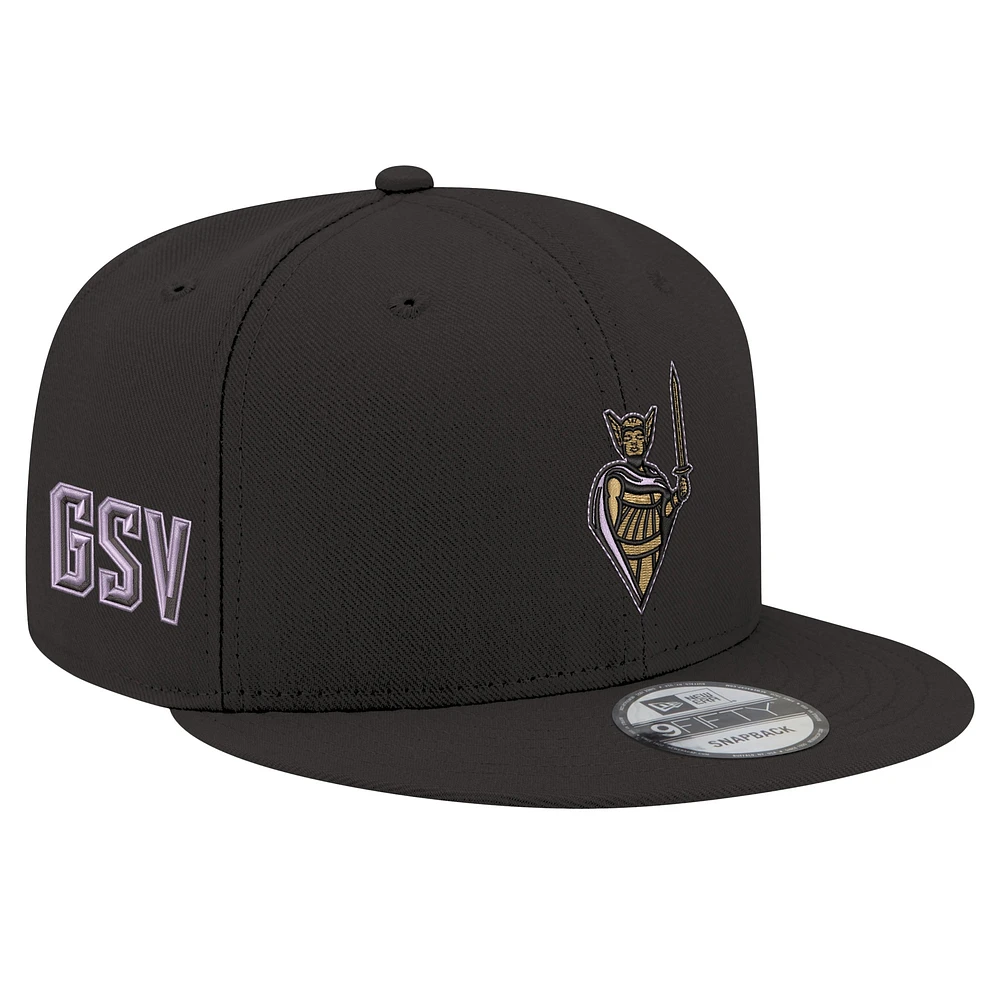 Unisex New Era Eclipse Black Golden State Valkyries Logo 9FIFTY Snapback Hat