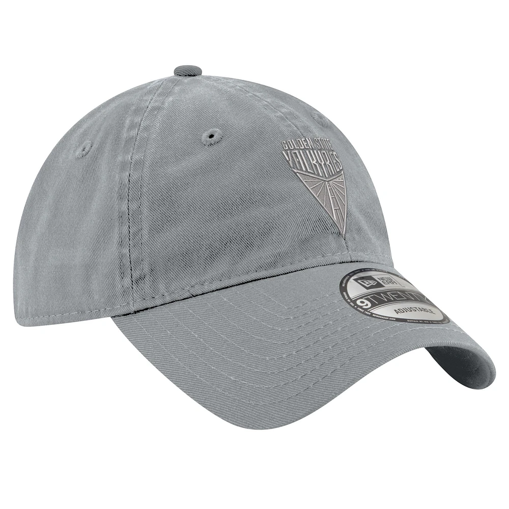 Casquette ajustable unisexe New Era grise Golden State Valkyries Core Tonal 9TWENTY