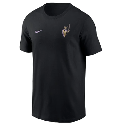 T-shirt unisexe Nike Eclipse noir avec logo secondaire Golden State Valkyries