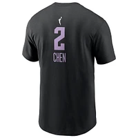 Unisex Nike Kaitlyn Chen Black Golden State Valkyries 2025 WNBA Draft Name & Number T-Shirt