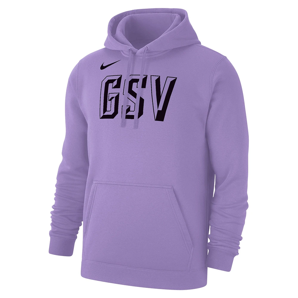 Sweat à capuche unisexe Nike Violet Golden State Valkyries Secondary Logo Club Fleece Pullover