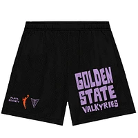 Short en polaire unisexe Playa Society Eclipse Golden State Valkyries noir