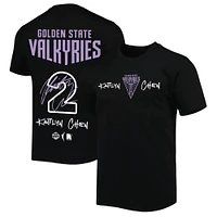 Unisex round21 Kaitlyn Chen Black Golden State Valkyries Name & Number T-Shirt