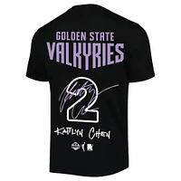 Unisex round21 Kaitlyn Chen Black Golden State Valkyries Name & Number T-Shirt