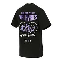 Unisex round21 Kate Martin Black Golden State Valkyries Launch Name & Number T-Shirt