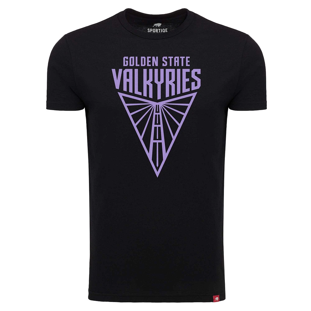 Unisex Sportiqe  Black Golden State Valkyries Tri-Blend T-Shirt