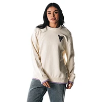 Unisex The Wild Collective  Cream Golden State Valkyries Jacquard Pullover Sweater