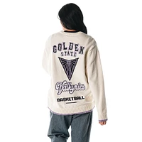 Unisex The Wild Collective  Cream Golden State Valkyries Jacquard Pullover Sweater