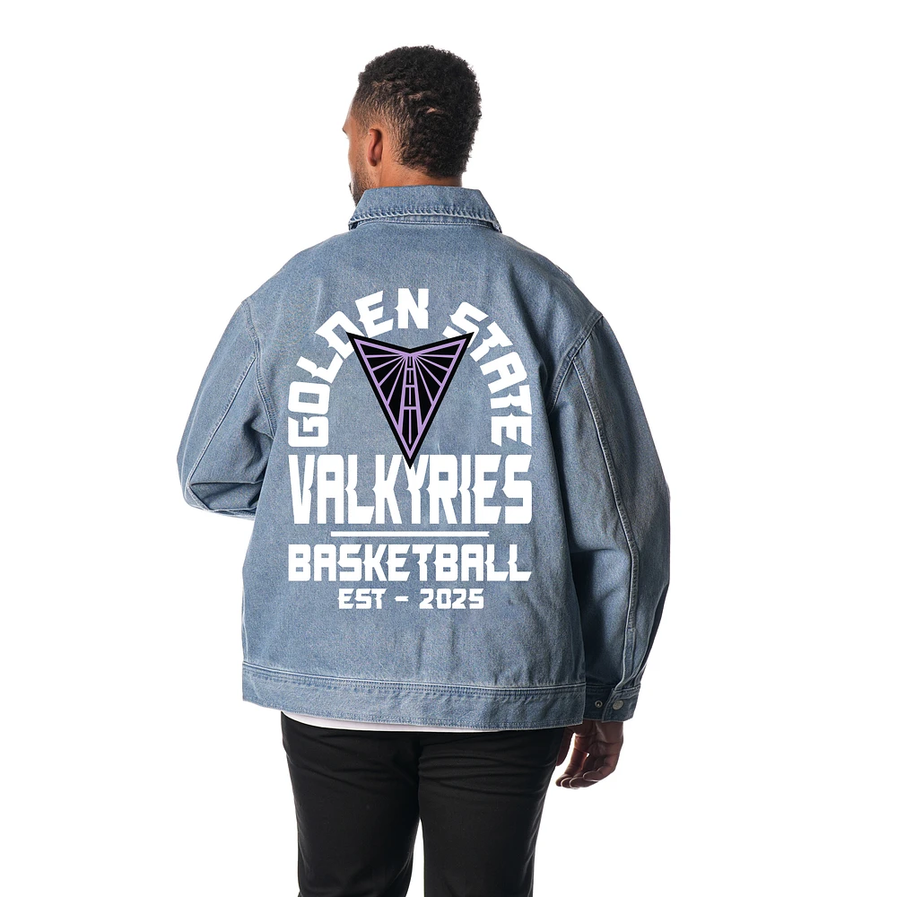 Unisex The Wild Collective Golden State Valkyries Full-Zip Denim Jacket