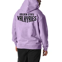 Unisex The Wild Collective  Violet Golden State Valkyries Heavy Wash Fleece Pullover Hoodie
