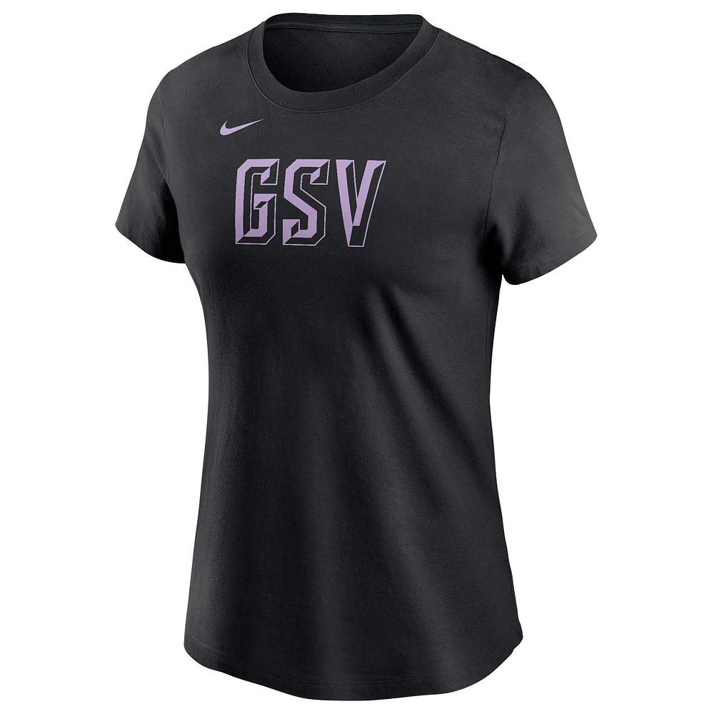 T-shirt Nike Eclipse pour femme avec logo secondaire Golden State Valkyries noir