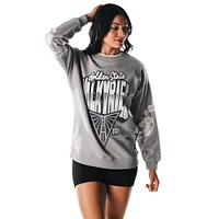 Women's The Wild Collective  Gray Golden State Valkyries Double Collar Fleece Pullover Sweatshirt