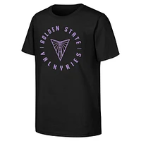 Youth Black Golden State Valkyries Circle T-Shirt