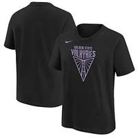 Youth Nike  Black Golden State Valkyries Primary Logo T-Shirt