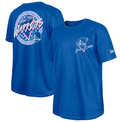 New Era  Blue Golden State Warriors Glow-in-the-Dark T-Shirt