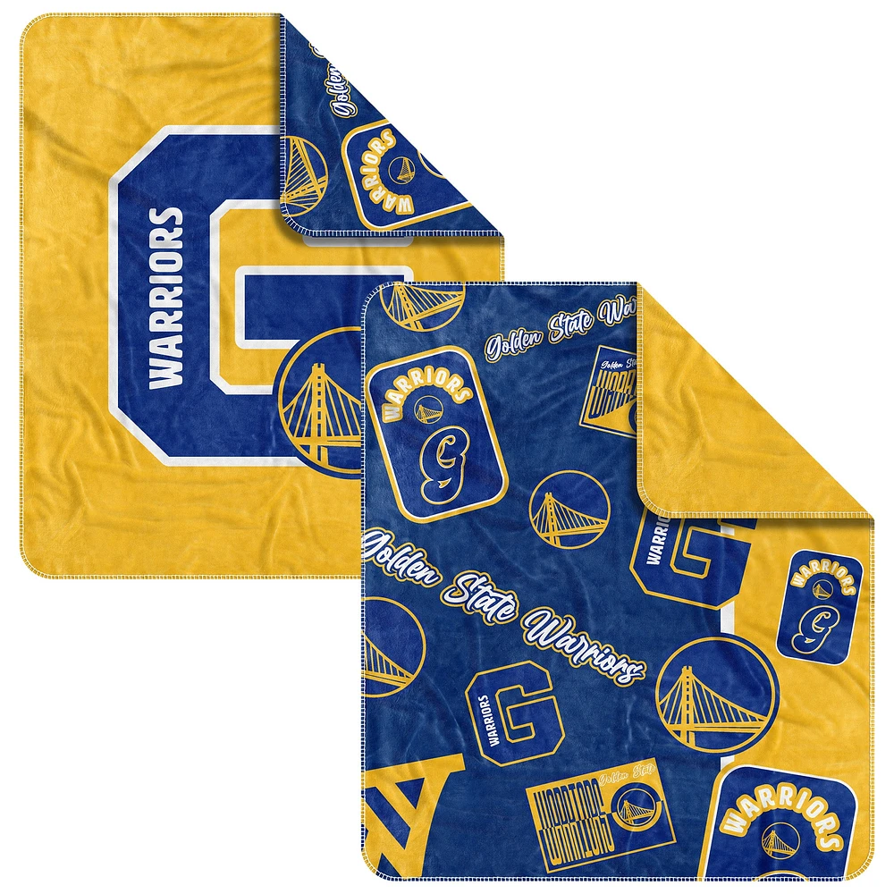 Couverture tissée Dream Weave des Golden State Warriors 50" x 60"