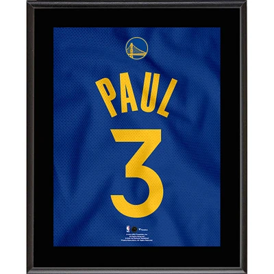 Chris Paul Golden State Warriors 10.5" x 13" #3 Royal Blue Jersey Sublimated Plaque
