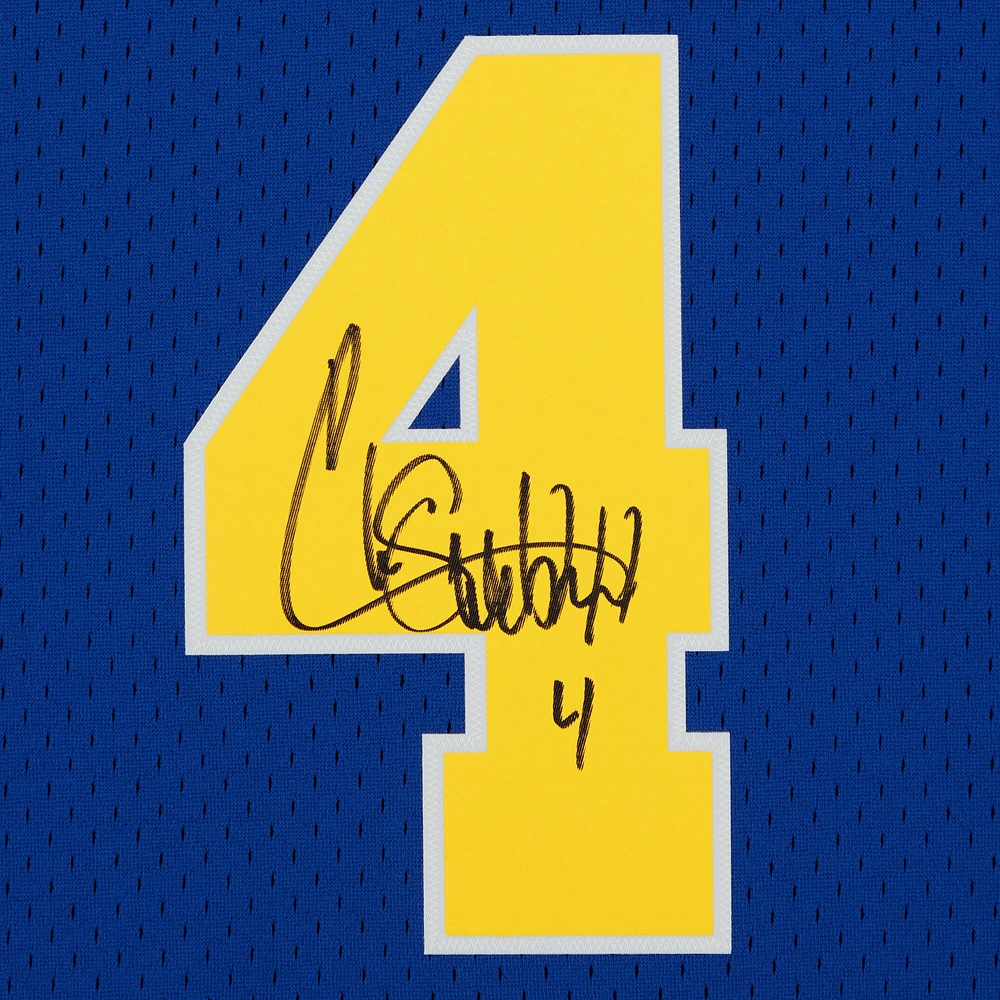 Chris Webber Golden State Warriors Autographed Royal 1993-94 Mitchell & Ness Swingman Jersey