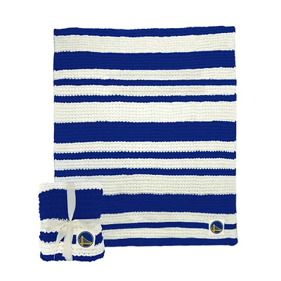Couverture en tricot torsadé Golden State Warriors 50" x 60"
