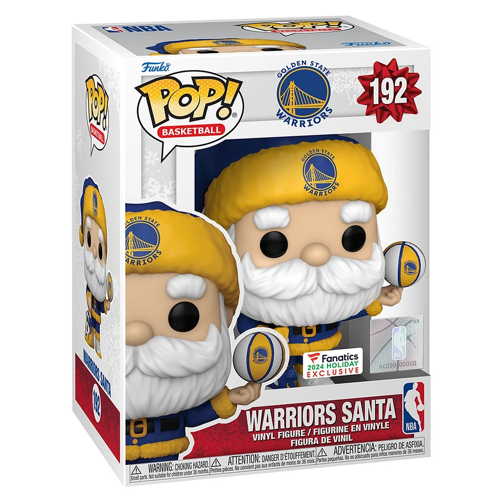 Golden State Warriors Santa Funko Pop! 2024 Fanatics Exclusive Vinyl Figure