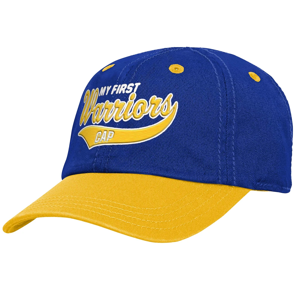 Casquette souple My First Tail Sweep Flex pour bébé Golden State Warriors bleu