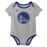 Infant Nike Golden State Warriors Three-Pack Bodysuit Set