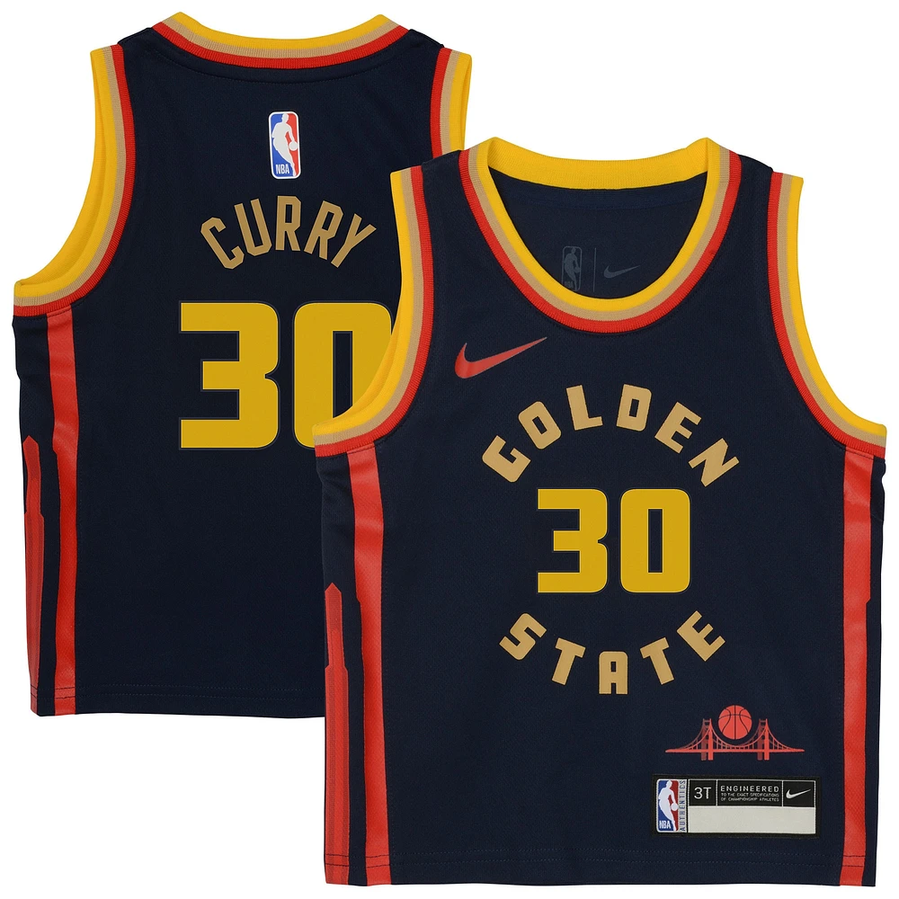 Infant Nike Stephen Curry Navy Golden State Warriors 2024/25 Swingman Player Jersey - City Edition