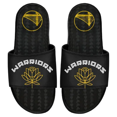 Golden State Warriors ISlide 2022/23 City Edition Gel Slide Sandals - Black