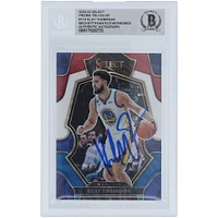 Klay Thompson Golden State Warriors Autographed 2022-23 Panini Select Tri-Color #119 Beckett Fanatics Witnessed Authenticated Card