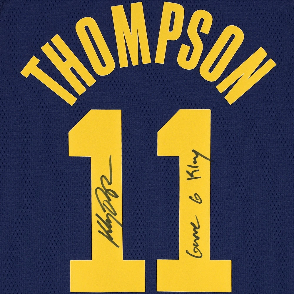 Klay Thompson Golden State Warriors Autographed Blue Jordan Brand 2022-2023 Statement Swingman Jersey with "Game 6 Klay" Inscription