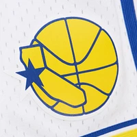 Short blanc authentique pour homme Mitchell & Ness Golden State Warriors