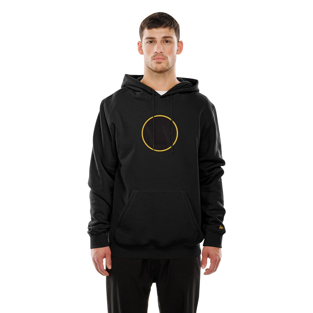 Sweat à capuche Premium New Era Golden State Warriors noir pour homme