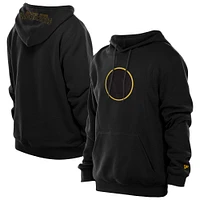 Sweat à capuche Premium New Era Golden State Warriors noir pour homme