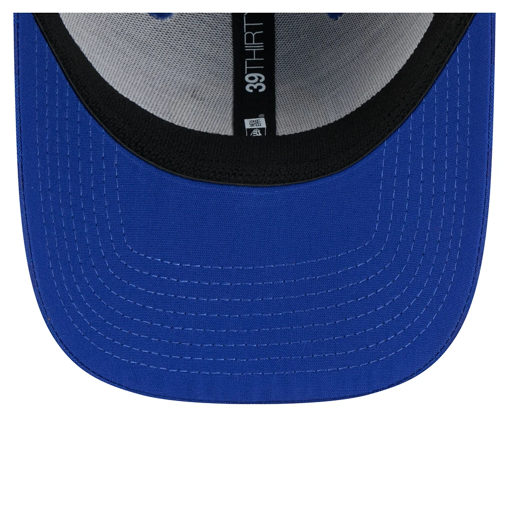 Casquette New Era Royal Golden State Warriors Subtle Camo 39THIRTY Flex pour homme