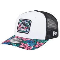 Casquette ajustable New Era blanche Golden State Warriors 9SEVENTY à motif floral pour homme