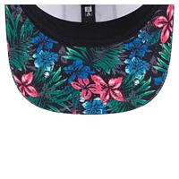 Casquette ajustable New Era blanche Golden State Warriors 9SEVENTY à motif floral pour homme