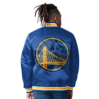 Men's Starter  Gold Golden State Warriors Reversible Satin Full-Snap Varsity Jacket