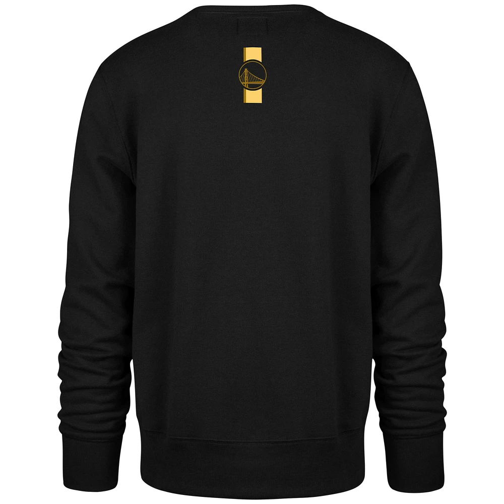 Sweat-shirt noir pour hommes '47 Golden State Warriors 2023/24 City Edition Postgame Headline Crew