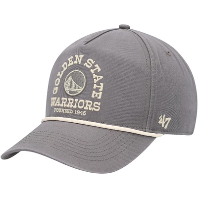 Casquette réglable '47 anthracite Golden State Warriors Canyon Ranchero Hitch pour hommes