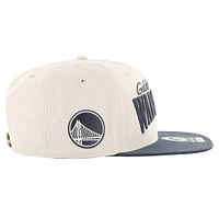 Men's '47 Cream Golden State Warriors Chandler Captain Snapback Hat